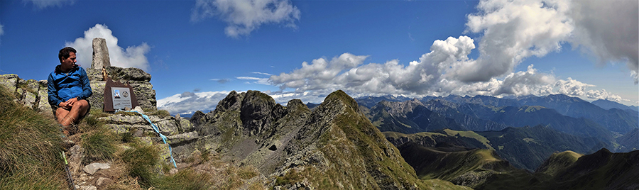 Splendido panorama dalla Madonnina del Ponteranica centrale